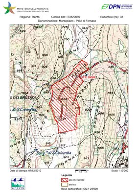 IT3120089 / Montepiano - Palù di Fornace